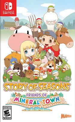 Box artwork for Story of Seasons: Friends of Mineral Town.
