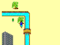At the top of the first section separated by water, touch the tree and a green scroll will appear.