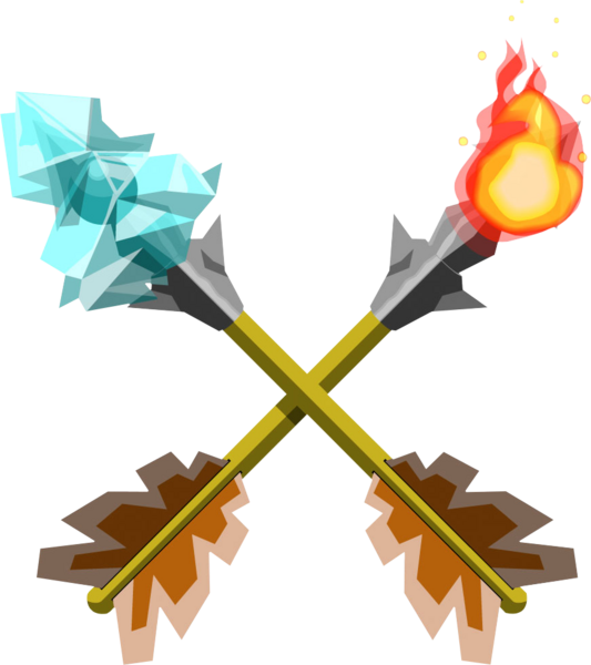 File:LOZWW Fire and Ice Arrows.png