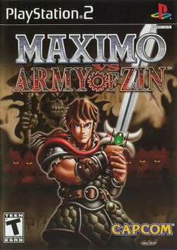 Box artwork for Maximo vs. Army of Zin.