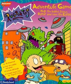 Box artwork for Rugrats Adventure Game.