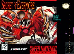 Box artwork for Secret of Evermore.