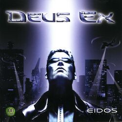Box artwork for Deus Ex.