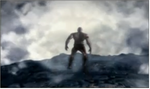 God of War-kratos steps off a cliff.png