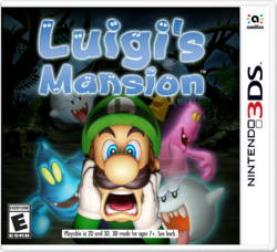 Box artwork for Luigi's Mansion.