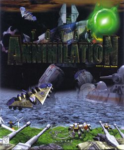 Box artwork for Total Annihilation.