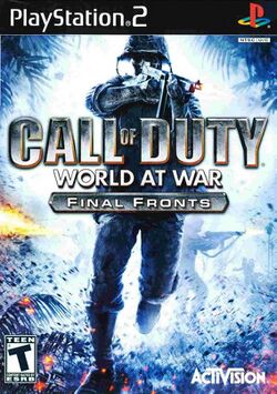 Box artwork for Call of Duty: World at War: Final Fronts.