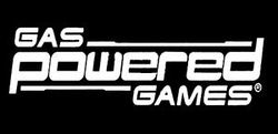 Gas Powered Games's company logo.