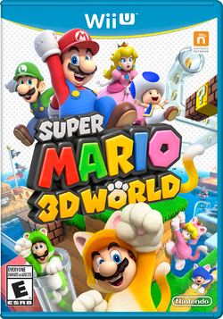 Box artwork for Super Mario 3D World.