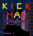 "Kickman" title screen.