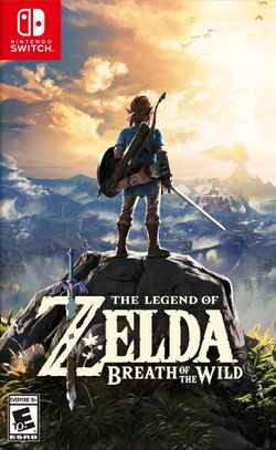 Box artwork for The Legend of Zelda: Breath of the Wild.