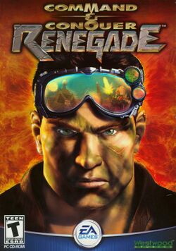 Box artwork for Command & Conquer: Renegade.