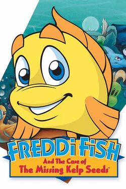 Box artwork for Freddi Fish and the Case of the Missing Kelp Seeds.