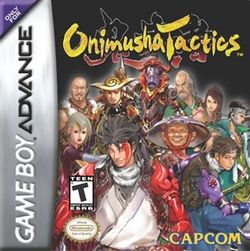 Box artwork for Onimusha Tactics.