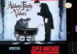 Box artwork for Addams Family Values.