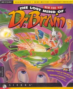 Box artwork for The Lost Mind of Dr. Brain.