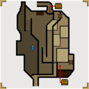 Map of the Blue Rogue base on Pirate Isle