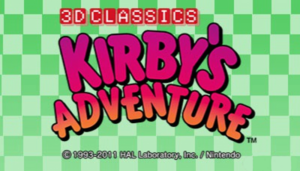 Kirby's Adventure 3D Classics title screen.png
