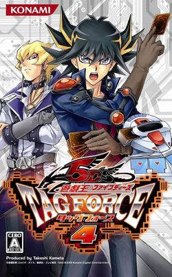 Box artwork for Yu-Gi-Oh! 5D's: Tag Force 4.
