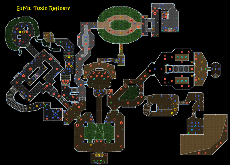 File:Doom E1M3 map.png — StrategyWiki | Strategy guide and game ...