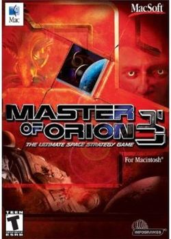 Box artwork for Master of Orion III.