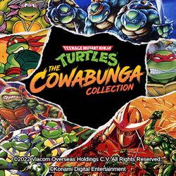 Box artwork for Teenage Mutant Ninja Turtles: The Cowabunga Collection.