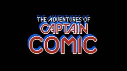 The logo for Captain Comic.