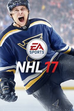 Box artwork for NHL 17.