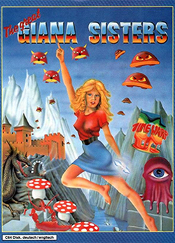 Box artwork for The Great Giana Sisters.