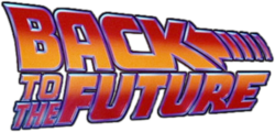 The logo for Back to the Future.