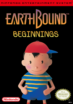 Box artwork for EarthBound Beginnings.