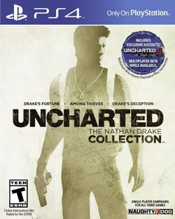 Box artwork for Uncharted: The Nathan Drake Collection.
