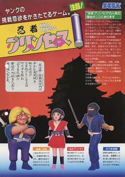 Box artwork for Sega Ninja.