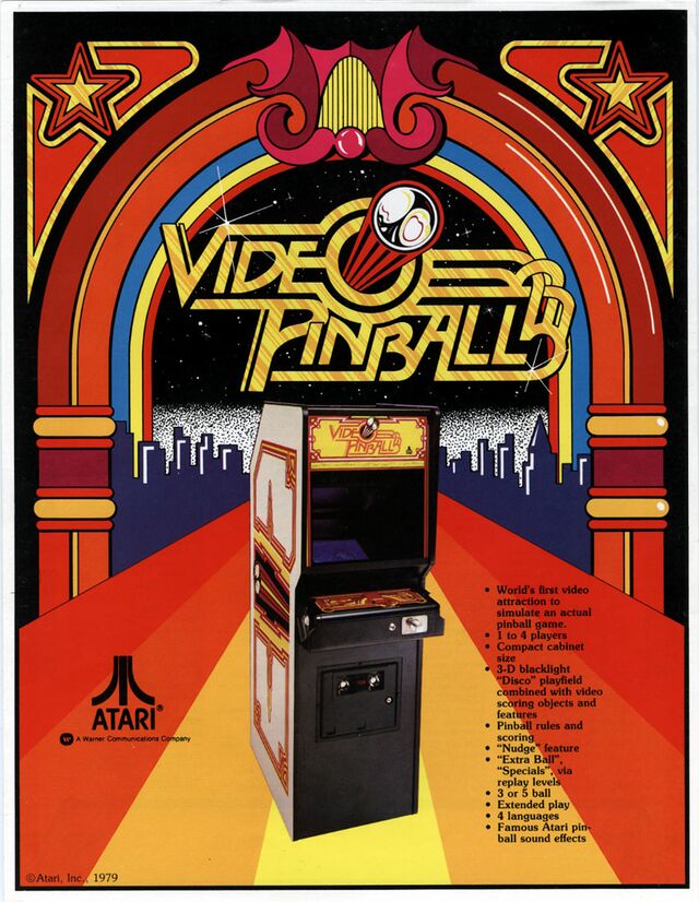 atari video pinball arcade