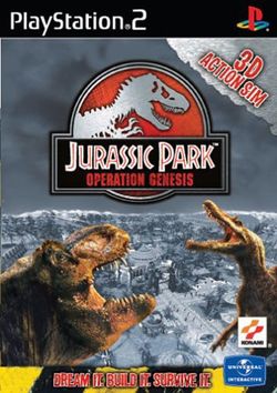 Box artwork for Jurassic Park: Operation Genesis.