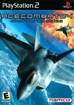 Box artwork for Ace Combat 04: Shattered Skies.