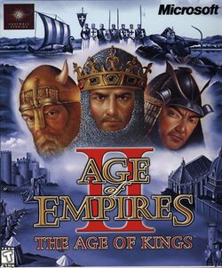 Box artwork for Age of Empires II: The Age of Kings.