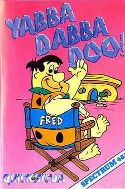 Maglietta Ufficiale The Flintstones – Yabba-Dabba-Doo – Uomo – Arancione