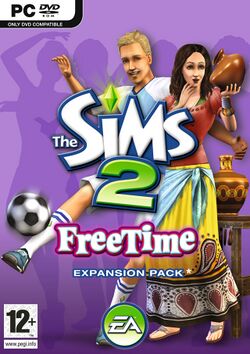 Box artwork for The Sims 2: FreeTime.