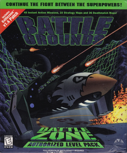 Box artwork for Battlezone: Battle Grounds.