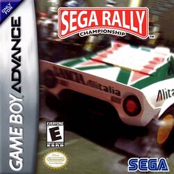 Box artwork for Sega Rally Championship.