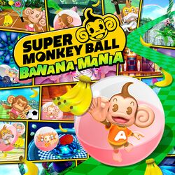 Box artwork for Super Monkey Ball: Banana Mania.