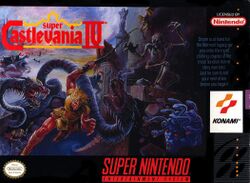 Box artwork for Super Castlevania IV.