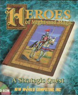 Box artwork for Heroes of Might and Magic.