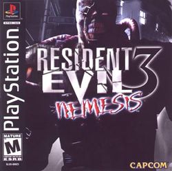 Box artwork for Resident Evil 3: Nemesis.
