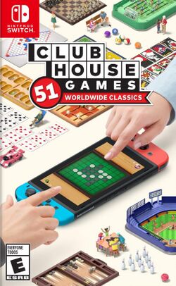 Box artwork for Clubhouse Games: 51 Worldwide Classics.