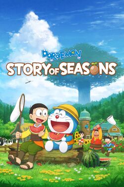 Box artwork for Doraemon Story of Seasons.