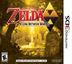 Box artwork for The Legend of Zelda: A Link Between Worlds.