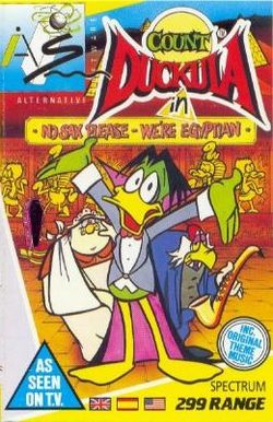 The logo for Count Duckula.