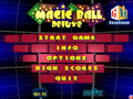 Main menu screen